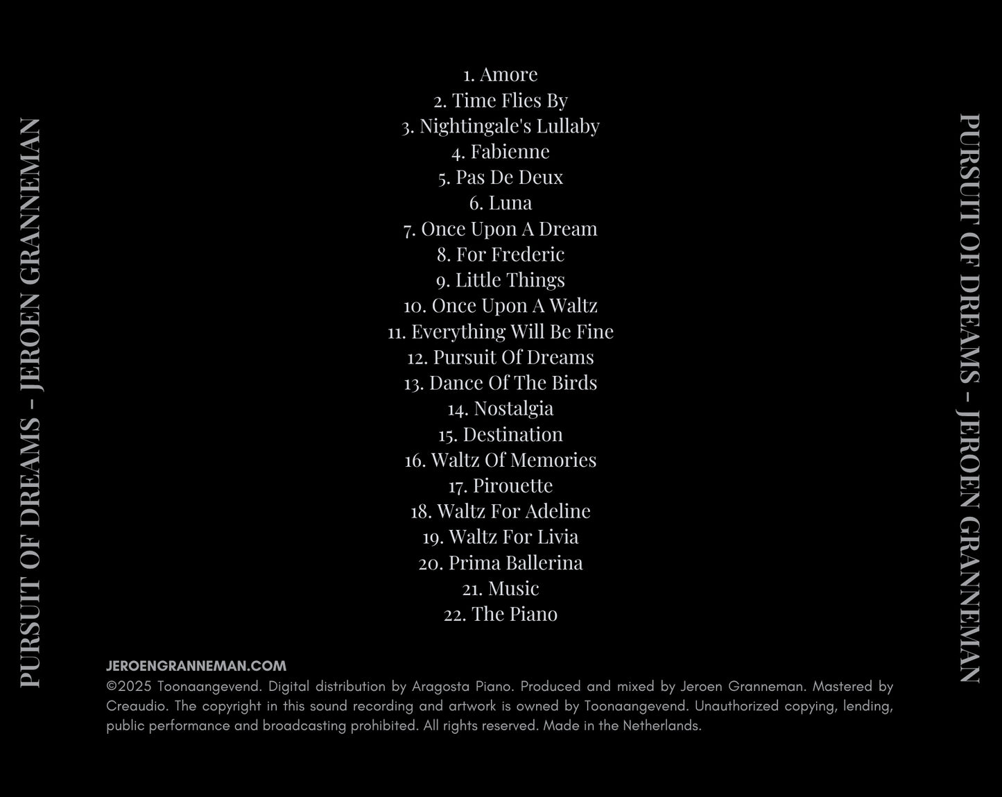 Jeroen Granneman - Pursuit Of Dreams (CD)