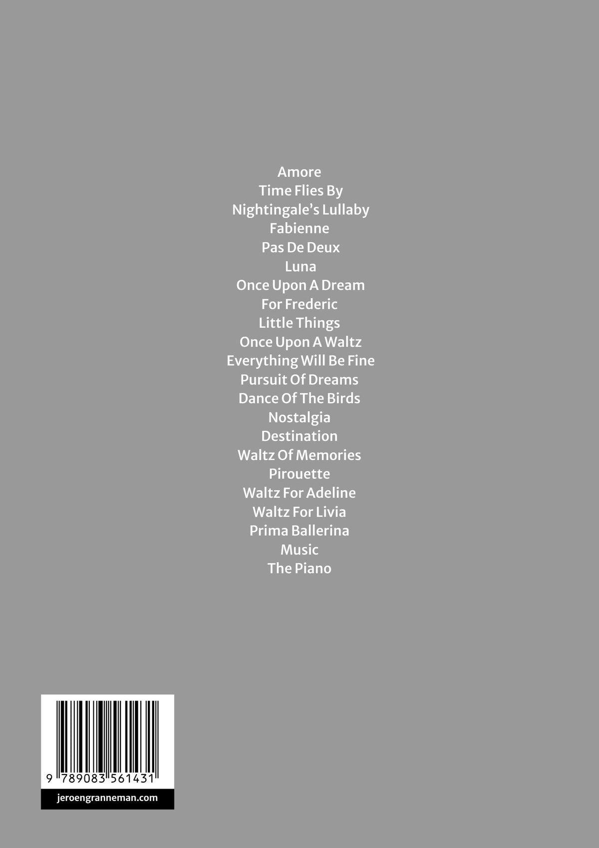 Jeroen Granneman – Pursuit of Dreams Sheet Music Book